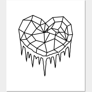 Heart of Ice (Black) Posters and Art